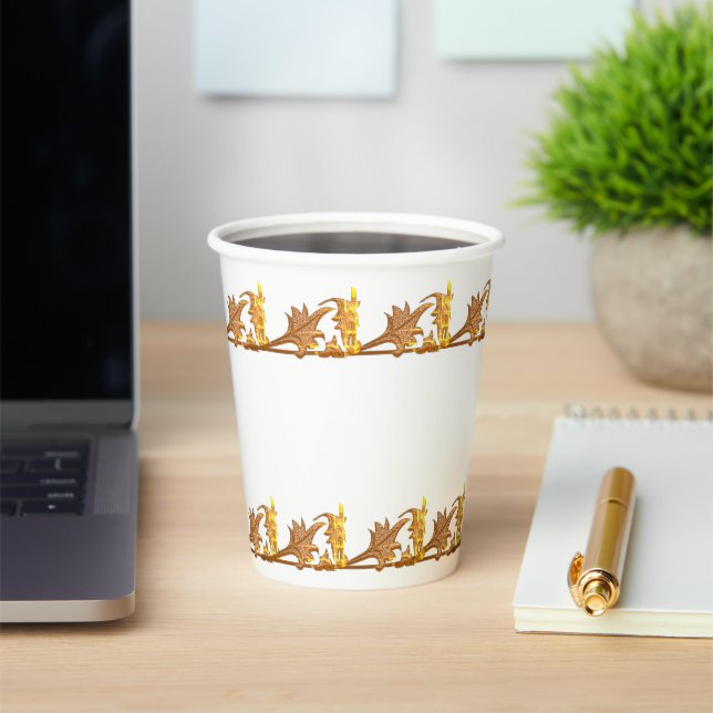 Papier-Cup - Eisen mit goldenem Winkel Pappbecher (InSitu)