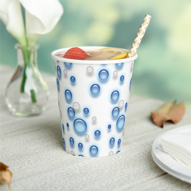 Papier-Cup - Fizzy-Blasen Pappbecher (In Situ)