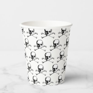 Papier-Cup für Schädel und Querknochen Pappbecher