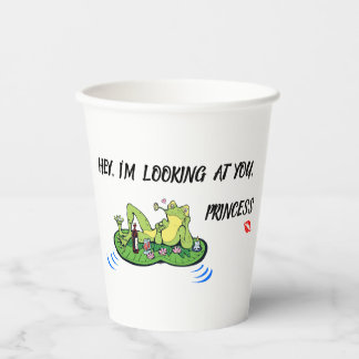 Papier Cup Valentinstag Witzige Liebe Kiss Frog Pappbecher