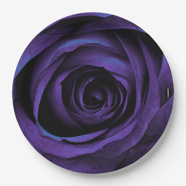 Papier Dinner Plate HAMbWG Rose Lila Pappteller (Vorderseite)