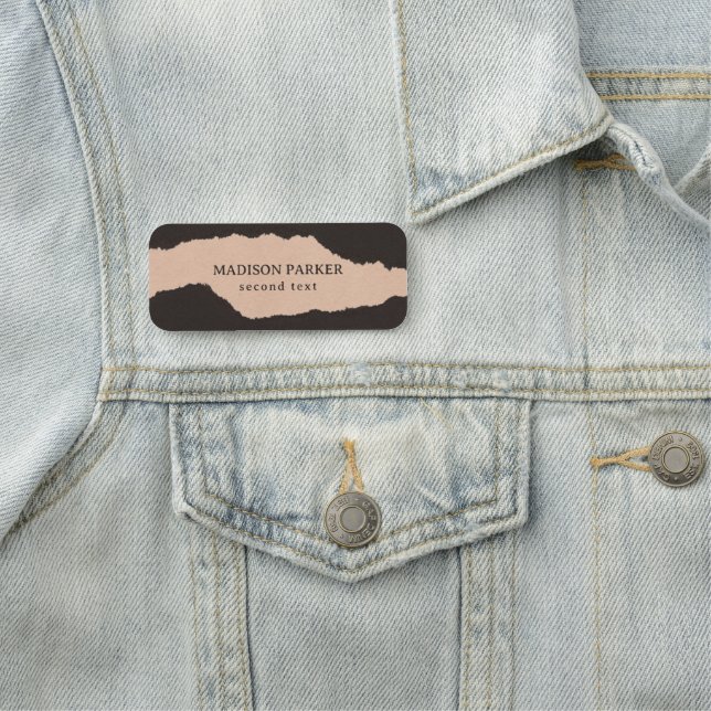 Papier-Drehwinkel Namensschild (Beispiel)