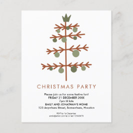 PAPIER | Einfaches Baumweihnachtsfest Party Einlad