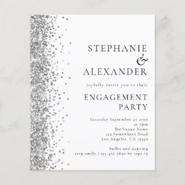 PAPIER | Einladung der Silver Glitzer Engagement P