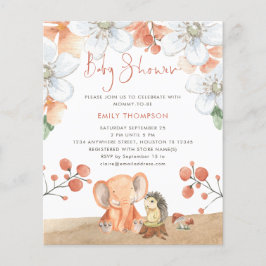 PAPIER | Elephant Igel Florals Girl Babydusche