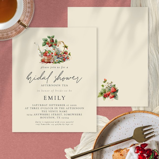 PAPIER | Erdbeeren Nachmittagstee Brautparty (Von Creator hochgeladen)