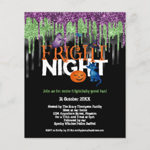 PAPIER Fright Night Glitzer Tropfen Halloween-Pa