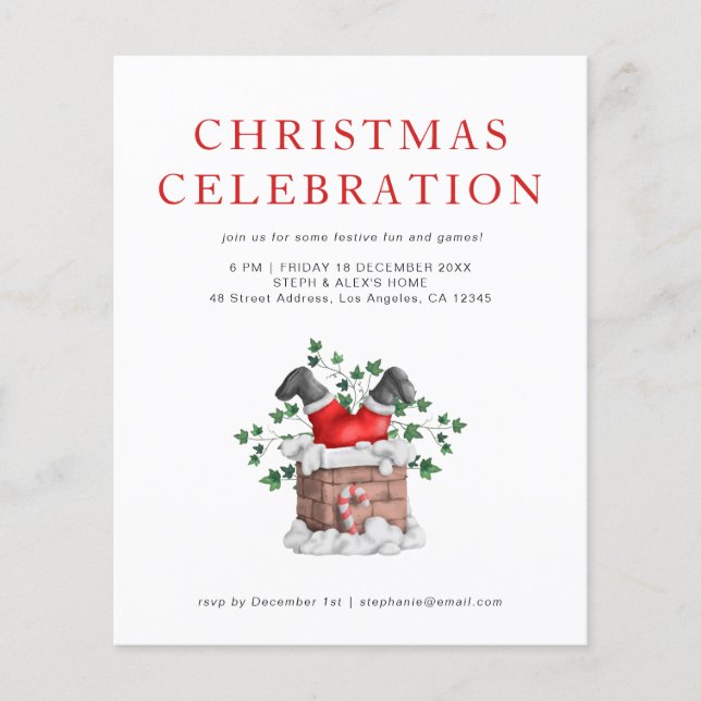 PAPIER Funny Weihnachten Party Einladung (Vorne)