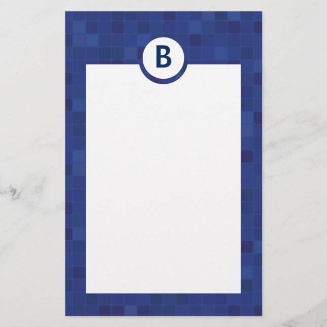 Papier für blaue Mosaike (Vorderseite)