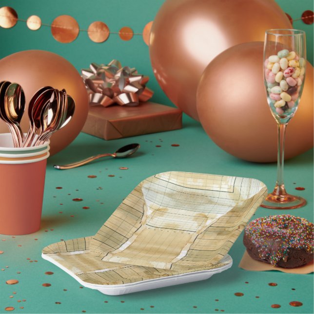 Papier für den Buchhalter des Kaffees Pappteller (Multi)