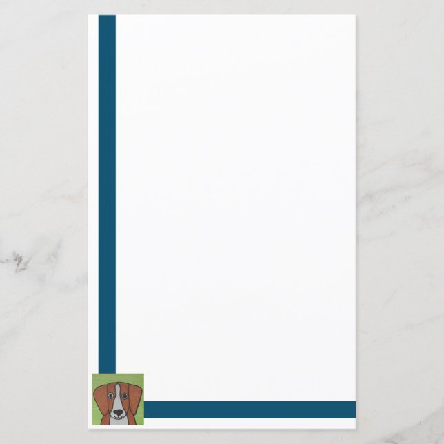 Papier für den niedlichen Beagle (Vorderseite)