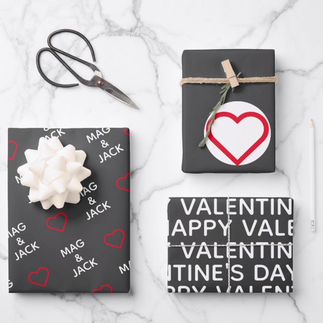 Papier für den Valentinstag (Vorderseite)