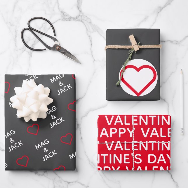Papier für den Valentinstag (Vorderseite)