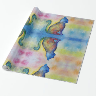 Papier für die glänzende Verkleidung von Katzen, 3 Geschenkpapier