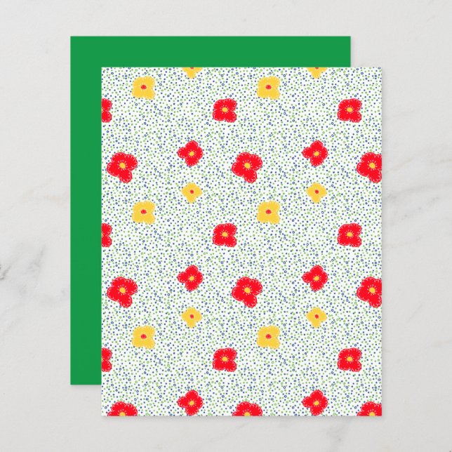 Papier für grüne und blaue Kreise und Punkte (Vorne/Hinten)