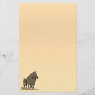 Papier für Mare- und Fohlenpferde