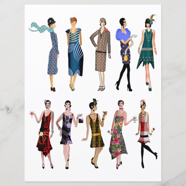 Papier für Papierpuppen in Papierpuppen der 1920er (Vorderseite)