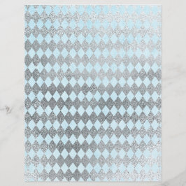 Papier für Silver & Blue Diamond-Muster