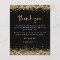 PAPIER |Gold Glitzer Fünfziges Schwarzes Foto Viel