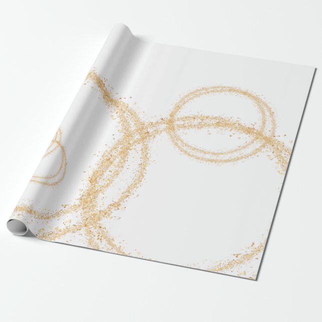 Papier Gold | Luxuriöse Hochzeiten Geschenkpapier (Ungerollt)