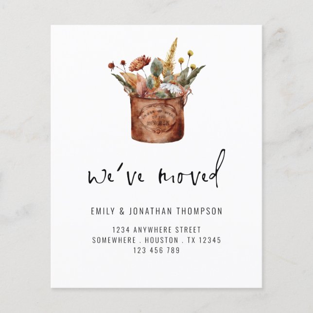 PAPIER | Herbstliche Wildblumen Wir haben neue Adr (Vorne)