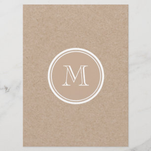 Papier-Hintergrundmonogramm Einladung