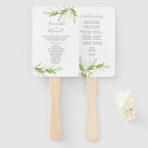 Papier Hochzeitsfächer Wasserfarbenwelt Fächer