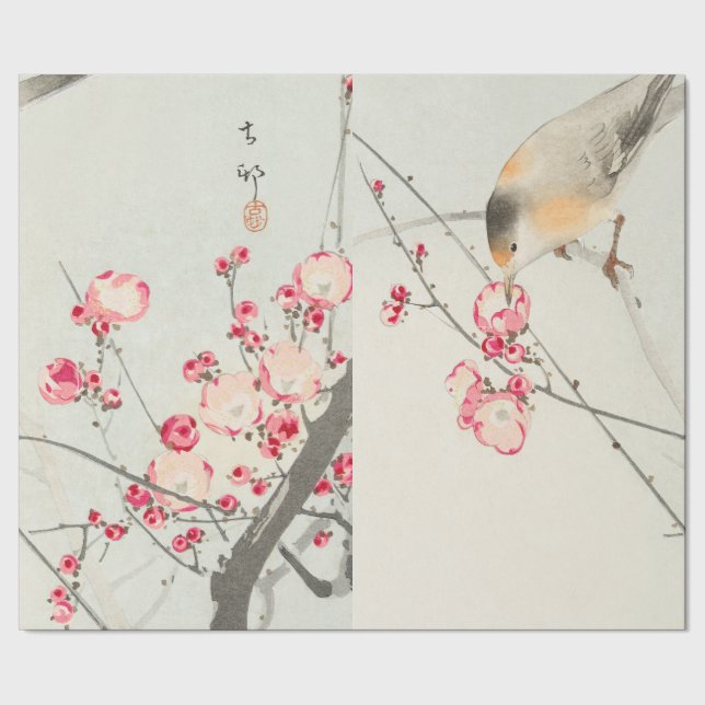 PAPIER JAPANISCHER DRUCK GESCHENKPAPIER (Saum)