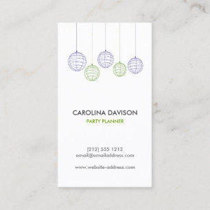 PAPIER LANTERNS Business Card Visitenkarte