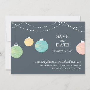 Papier Lattern Hochzeit Speichern Sie das Datum Save The Date