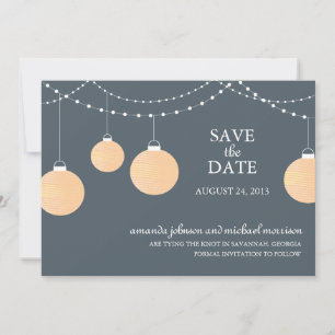 Papier Lattern Hochzeit Speichern Sie das Datum Save The Date