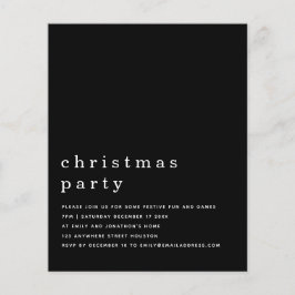PAPIER | Minimal White Black Christmas Party Einla