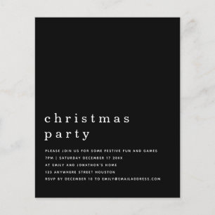 PAPIER Minimal White Black Christmas Party Einla