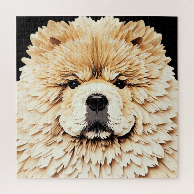 PAPIER MIRAGE Cream Chow Puzzle (Vertikal)