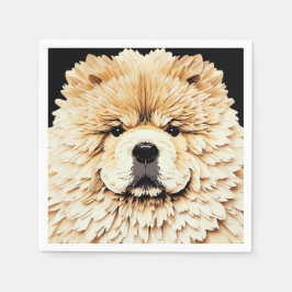 PAPIER MIRAGE Cream Chow Serviette