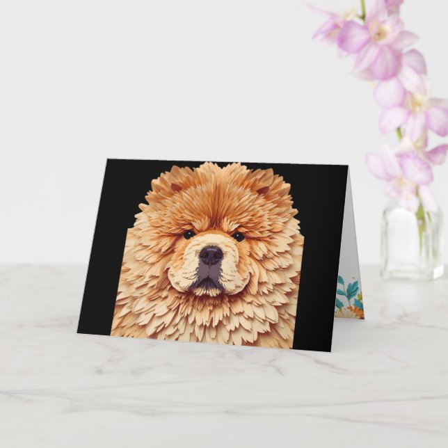 PAPIER MIRAGE Red Chow Karte (Orchidee)