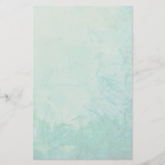 Papier mit Abstraktem Blau, Grün und Schwarz (Vorderseite)