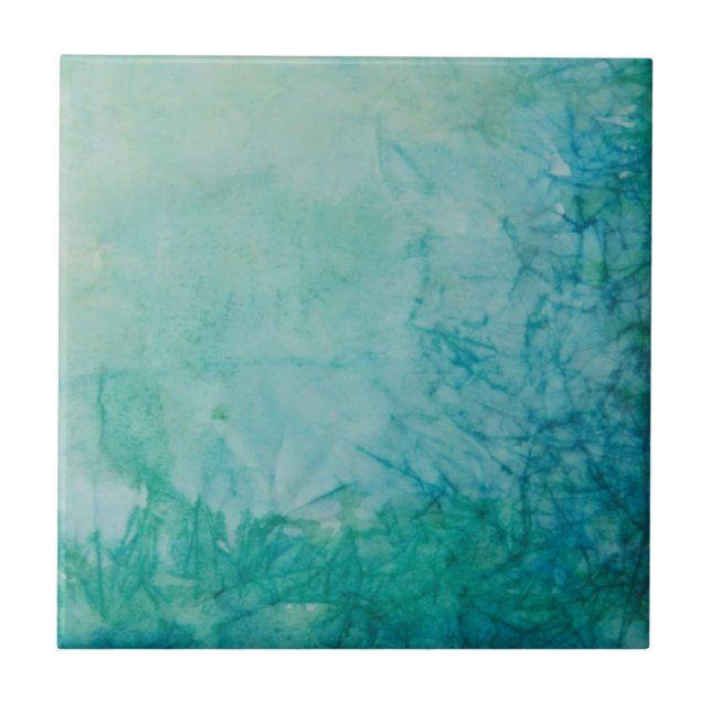 Papier mit der blauen, grünen und schwarzen Farbe Fliese (Vorderseite)