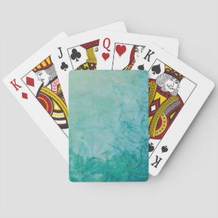 Papier mit der blauen, grünen und schwarzen Farbe Spielkarten