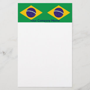 Papier mit der Flagge Brasiliens