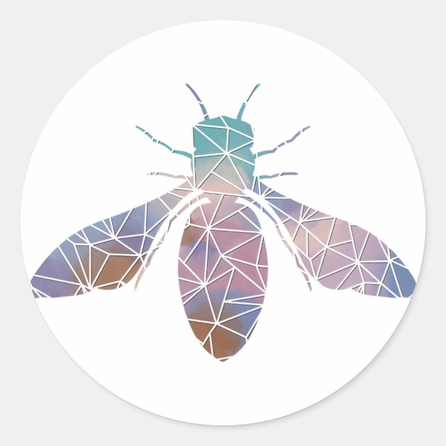Papier Mosaik Honeybeere Aufkleber (Vorderseite)