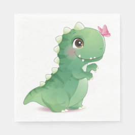 PAPIER NAPKIN: BABY DINOSAUR SERVIETTE