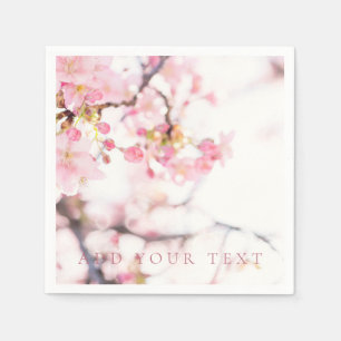 PAPIER NAPKIN: CHERRY BLOSSOM BRANCH SERVIETTE