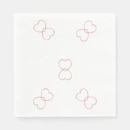 Papier Napkin - Drahtstifte Serviette