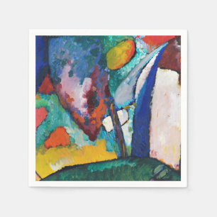 PAPIER NAPKIN : KANDINSKI : DER WASSERFALL SERVIETTE