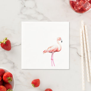 Papier Napkin mit rosa Flamingo Serviette