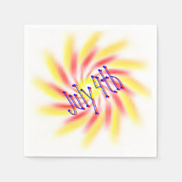 Papier Napkin - Pinwheel Feuerwerk Serviette