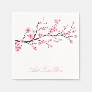 PAPIER NAPKIN: SAKURA-BLUMENTE SERVIETTE