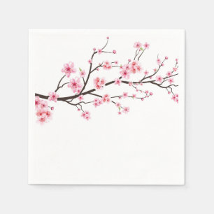 PAPIER NAPKIN : SAKURA CHERRY BLOSSOME SERVIETTE