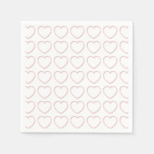 Papier Napkin - Seidenraupen in Reihen